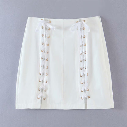 Criss-Cross Lace Skirt