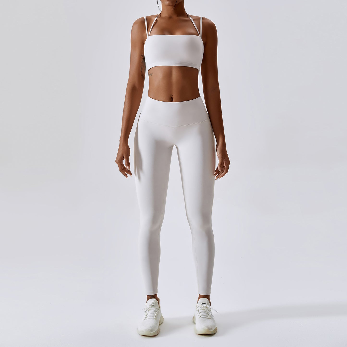 Double Straps - Sports Cami & Yoga Bottoms Set (7516858941528)