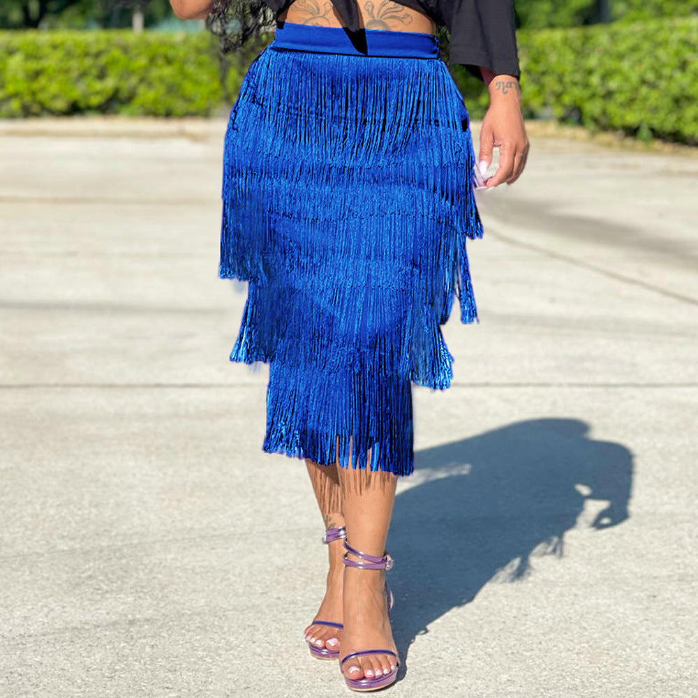 Tassel Mid-Length Skirt