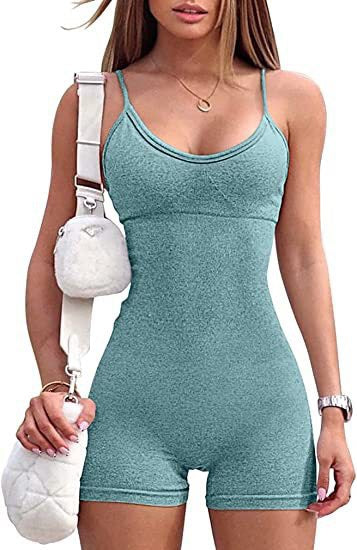 Spaghetti Straps Romper Leotard