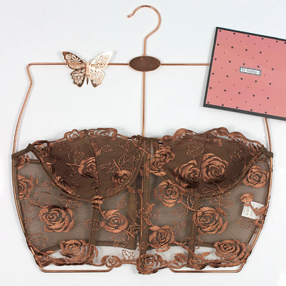 Lace Bandeau - Slim-Fit Crop-Top (7516558721112)
