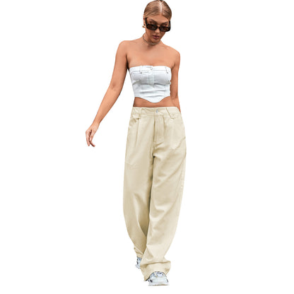 High-Waist Loose-Fit Denim Jeans