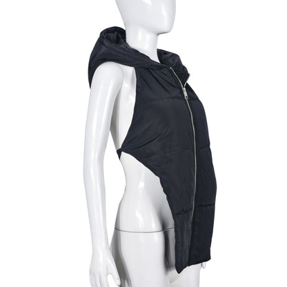 Cotton Vest Zipper Sleeveless Lace up Splash Proof Cotton Padded Coat for Women (7524987994200)