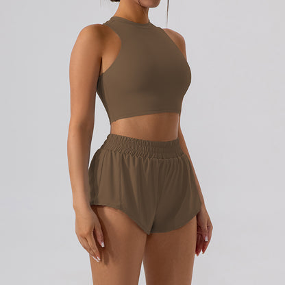 Slim-Fit Sheath Two-Piece Skort Set