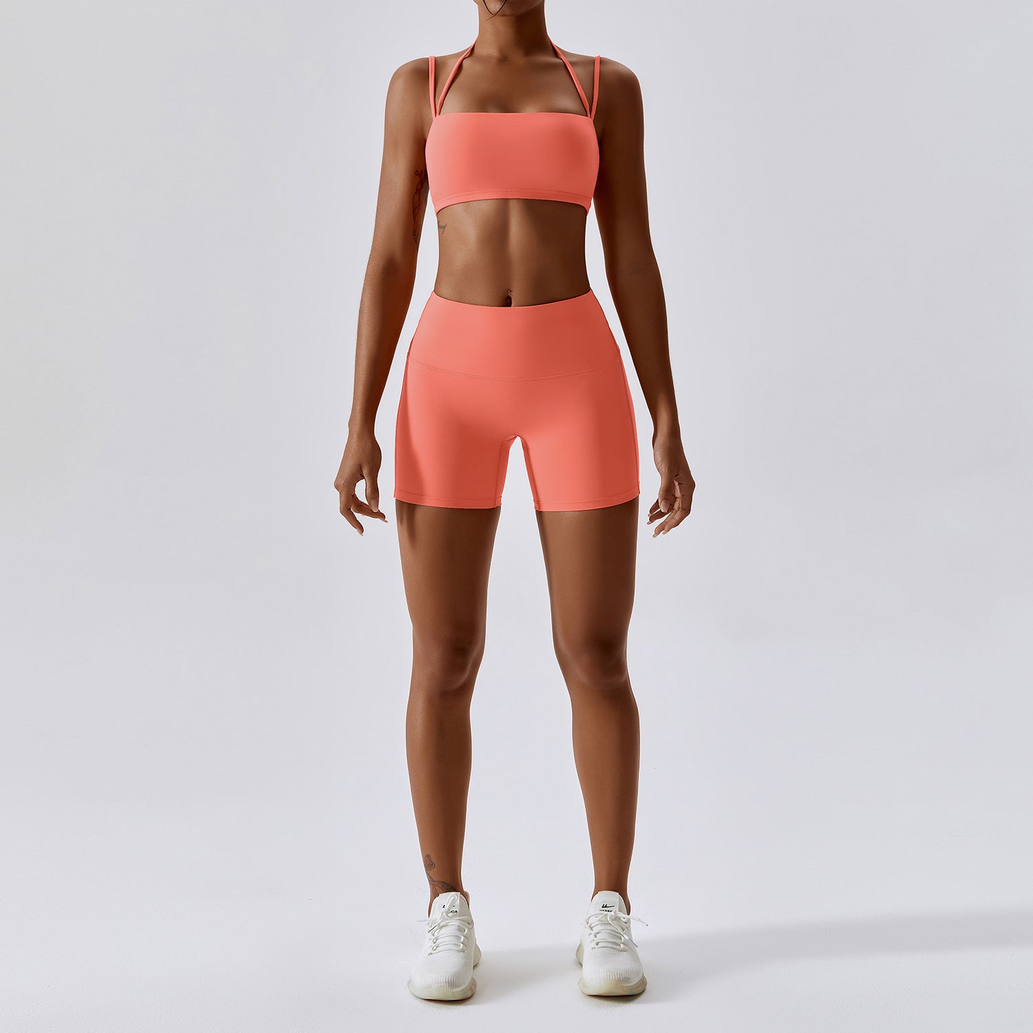 Double Straps - Sports Cami & Yoga Bottoms Set (7516858941528)