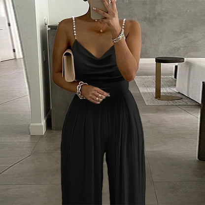 Trous - Backless Trousers Jumpsuit (7516488368216)