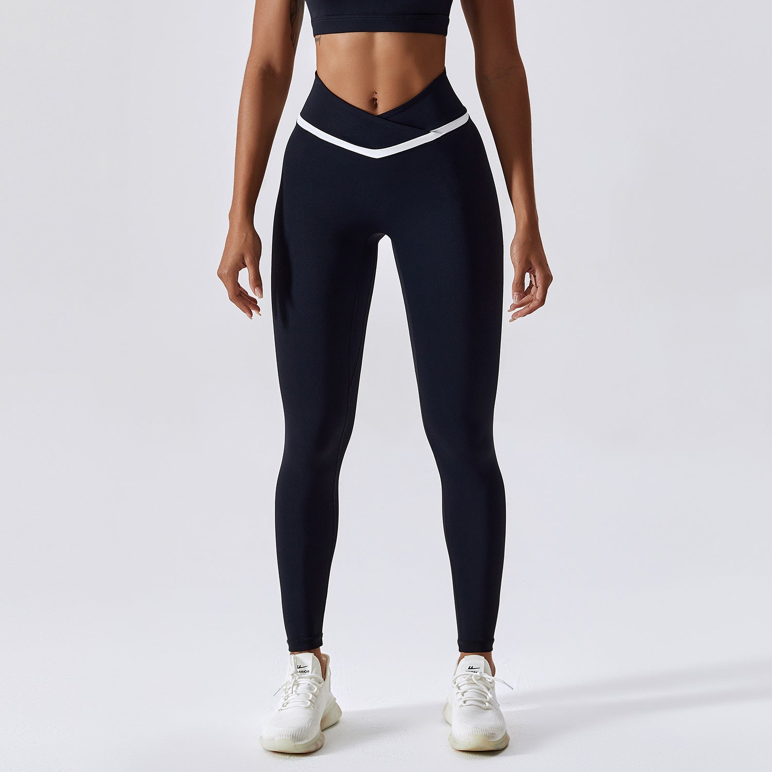Faux Thong-Line High-Waist Yoga Pants (7524819239000)