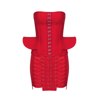 White/Red Cross Eyelet Two-Piece Set (7524282728536)