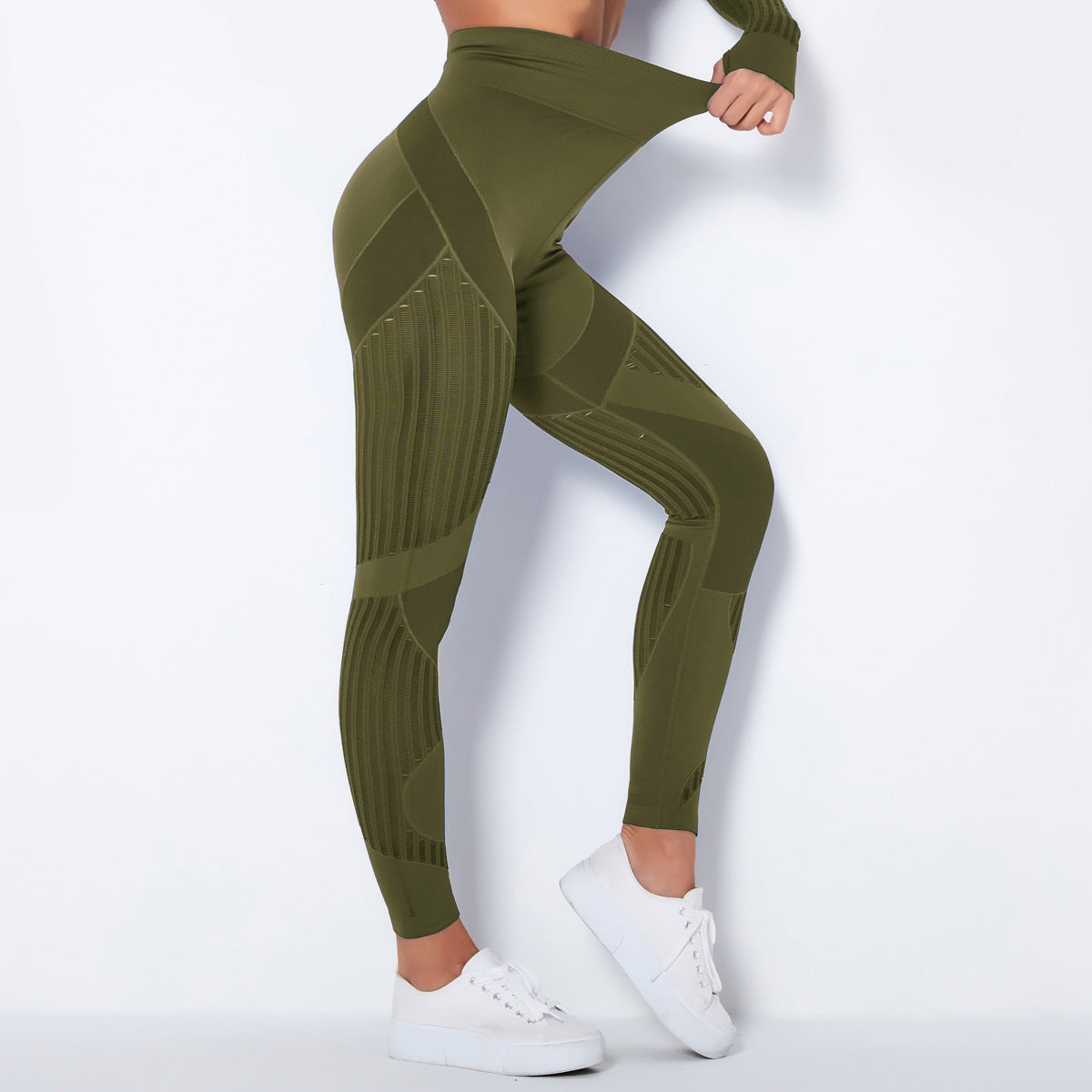 Hip Lifting Stretch Tight Bodybuilding Bottoming Shaping Sports Pants Seamless Yoga Pants (7525023875160)