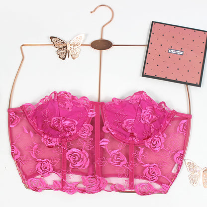 Lace Bandeau - Slim-Fit Crop-Top (7516558721112)