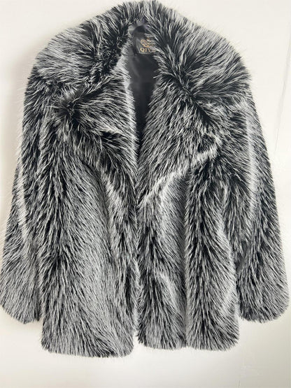 Faux Fur Mid-Length Coat