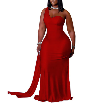 Solid Color Sheath - Long Slim Dress (7516664266840)