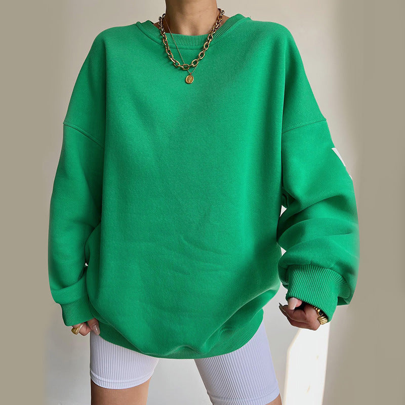 CHICAGO - Graphic Printed Loose-Fitting Sweater (7517823041624)