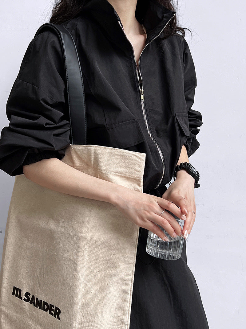 Drawstrings Skirt & Jacket Two-Piece Cargo Set
