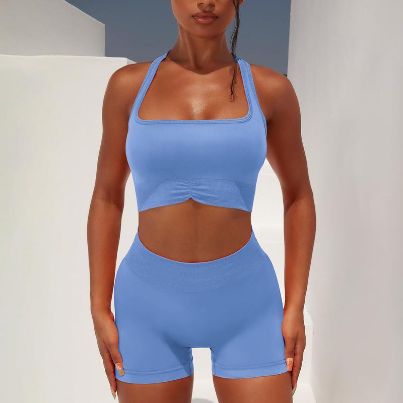 About Fitness - High-Waist Hip Lift Fitness Suit Set (7516861169752)