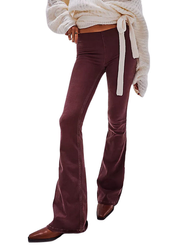 Flared Mid-Waist Denim Jeans