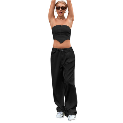 High-Waist Loose-Fit Denim Jeans