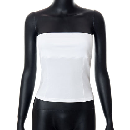 Off-Shoulder Tube Top - Solid Color Pullover Sleeveless (7517958635608)