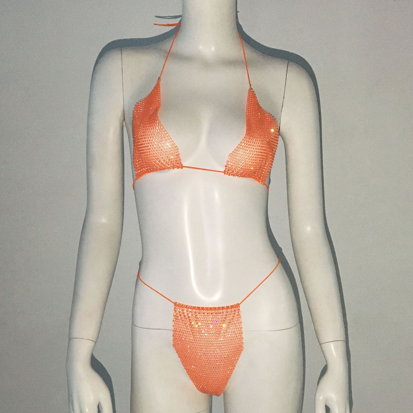 Rhinestones Carnival - Lace-Up Swimset (7516578512984)