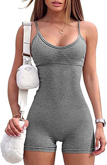 Spaghetti Straps Romper Leotard