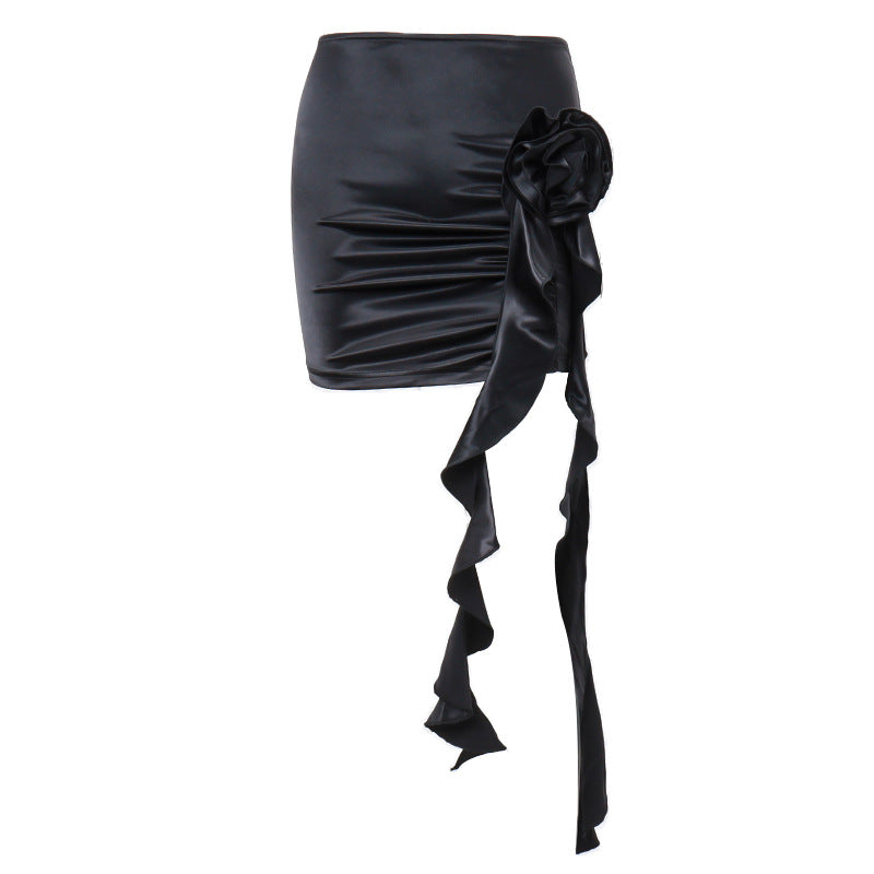 French-Detail Slim-Fit Skirt