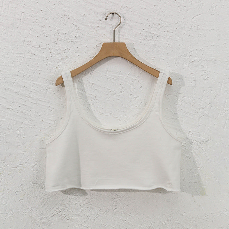 Round Neck Cropped Pullover Crop-Top