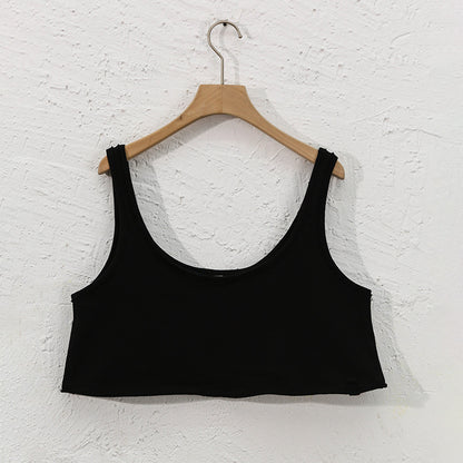 Round Neck Cropped Pullover Crop-Top