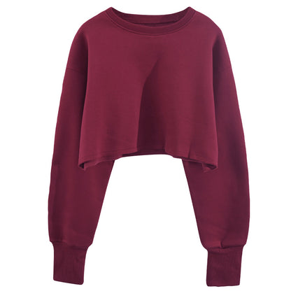 Such A Cotton-T - Fleece Lined Pullover Long Sleeves Sweatshirt Sweater (7517822091352)