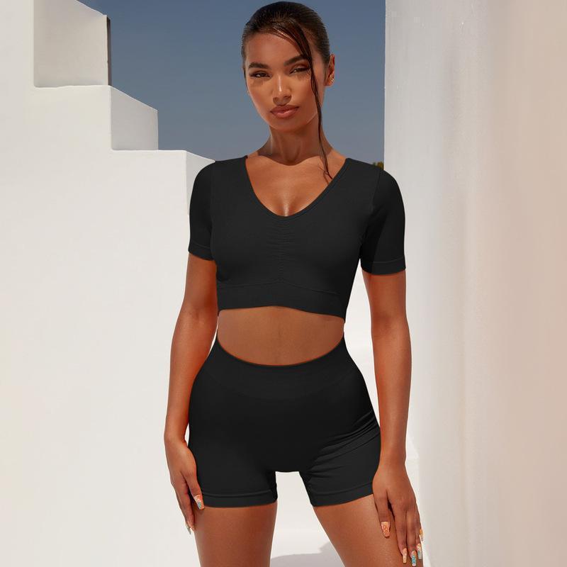 About Fitness - High-Waist Hip Lift Fitness Suit Set (7516861169752)