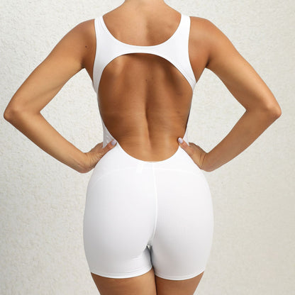 Backless Yoga Romper Leotard