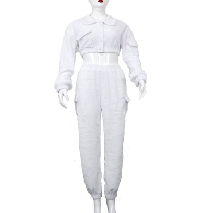 Long Sleeves Tooling Two-Piece Pockets Set