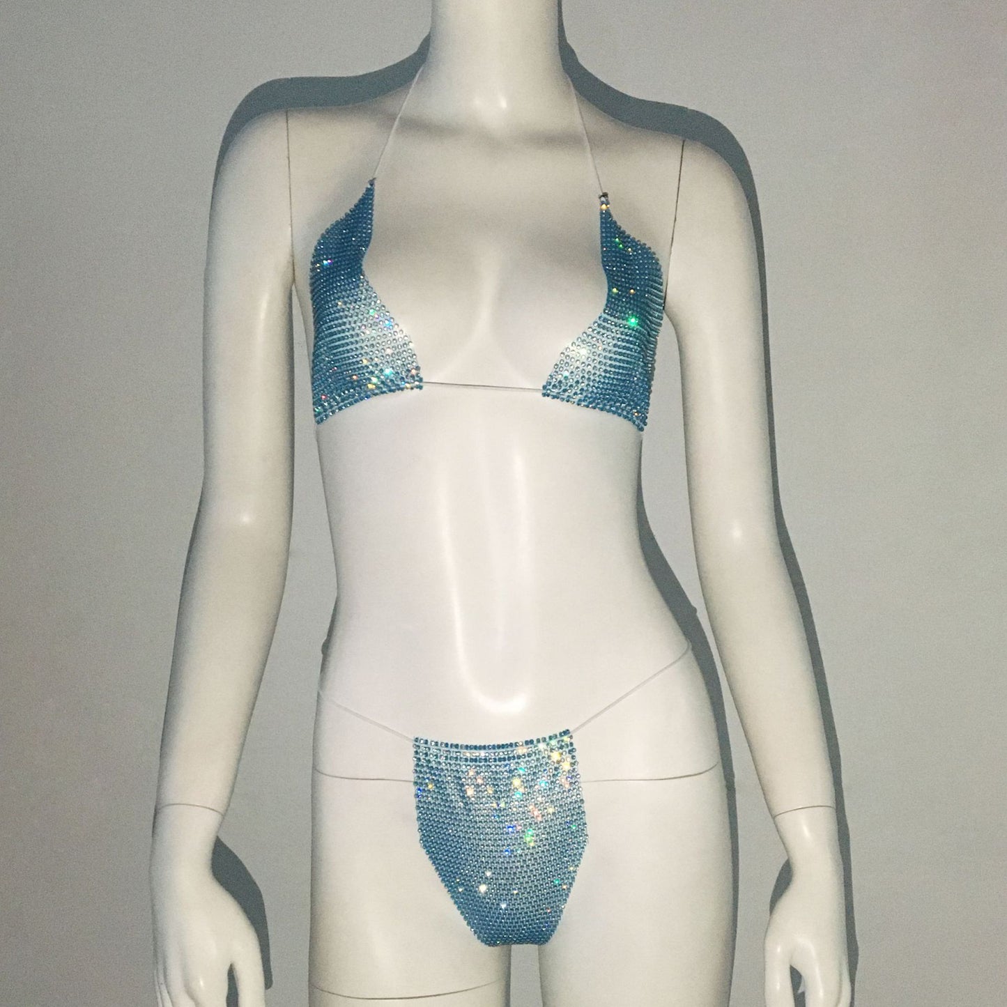 Rhinestones Carnival - Lace-Up Swimset (7516578512984)