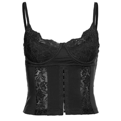 Lace Slim-Fit Crop-Top