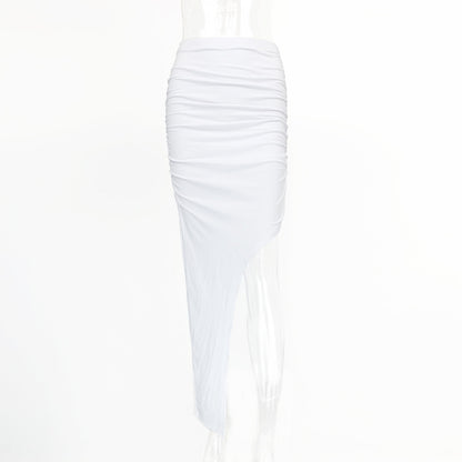 Asymmetrical Pleated Skirt