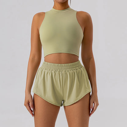 Slim-Fit Sheath Two-Piece Skort Set