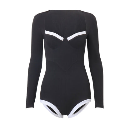 Slim-Stitch Long Sleeves Romptuxx