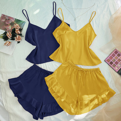 Silk Camisole & Shorts Set