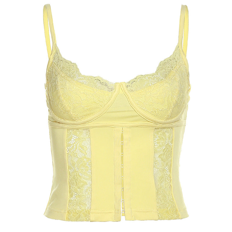 Lace Slim-Fit Crop-Top