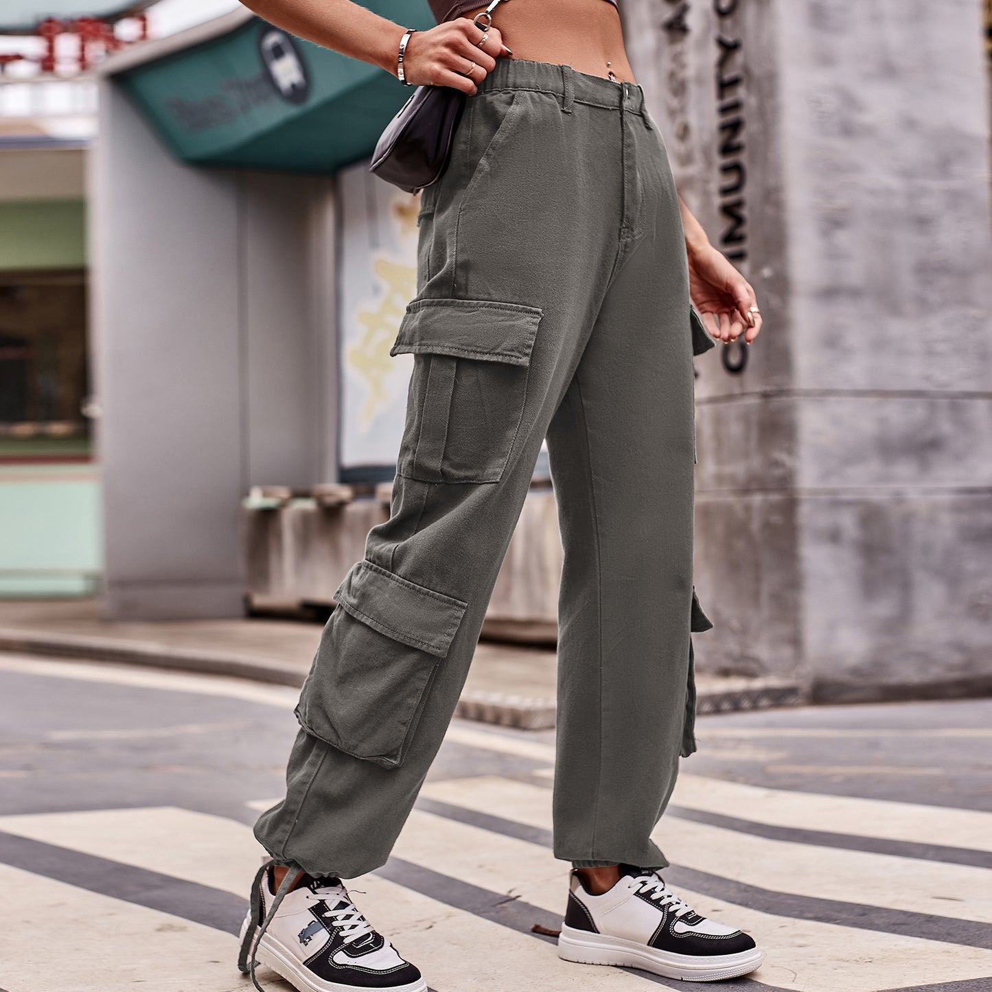 Drawstrings & Pockets Sports Pants (7524754554968)