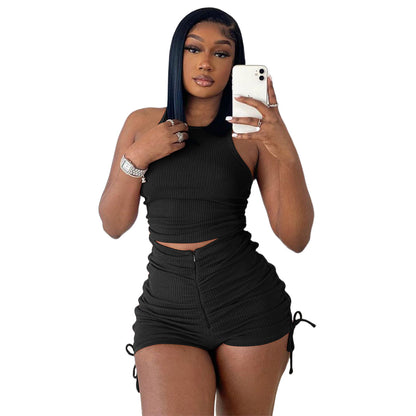 Ruched Two-Piece Set