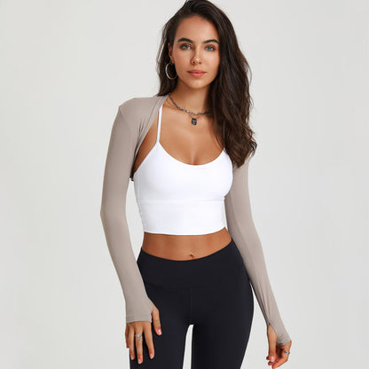 Solid Color Cardigan Waistcoat Blouse