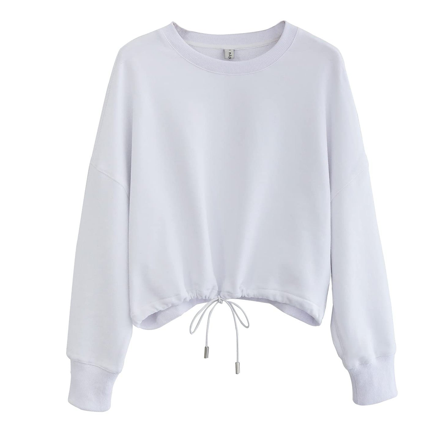 Cinched - Drawstring Pullover Cropped Top (7517823303768)