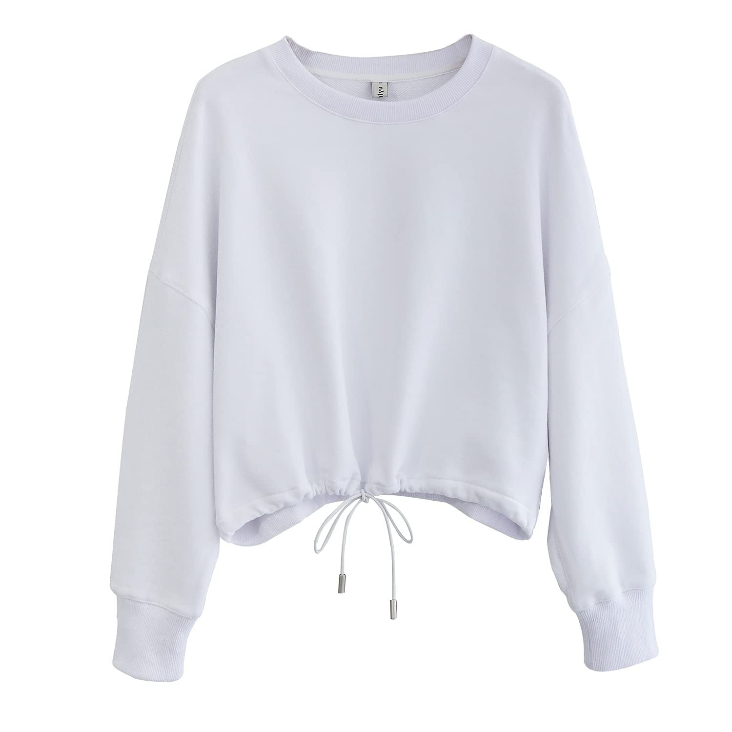 Cinched - Drawstring Pullover Cropped Top (7517823303768)
