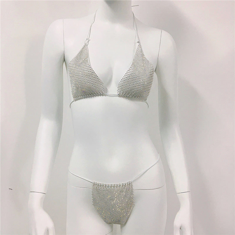 Rhinestones Carnival - Lace-Up Swimset (7516578512984)