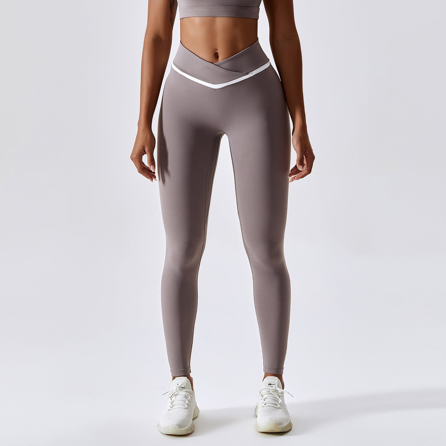 Faux Thong-Line High-Waist Yoga Pants (7524819239000)