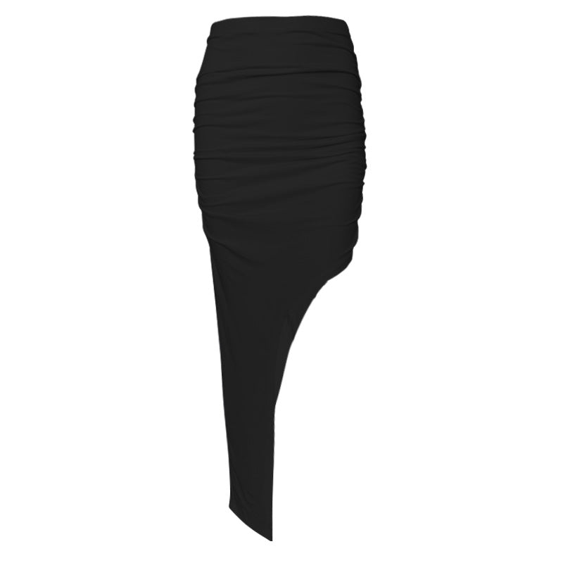 Asymmetrical Pleated Skirt