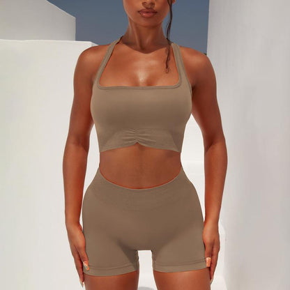 About Fitness - High-Waist Hip Lift Fitness Suit Set (7516861169752)