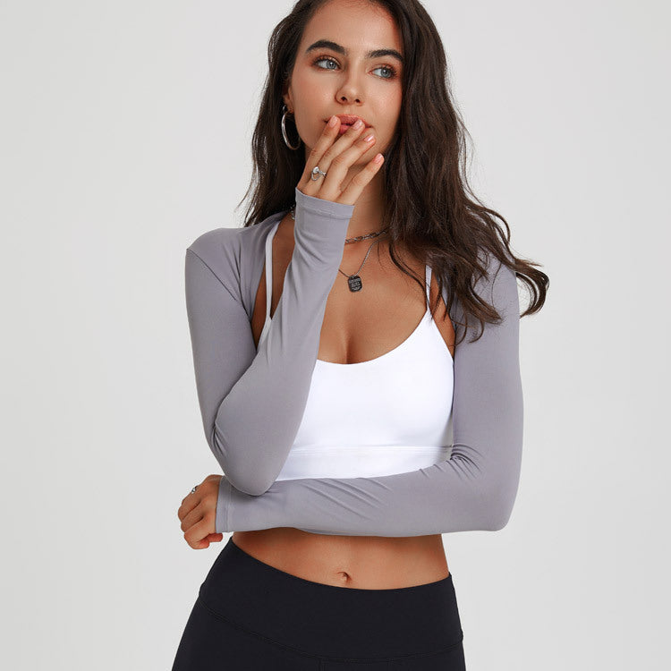 Solid Color Cardigan Waistcoat Blouse