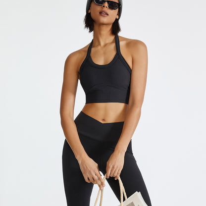 Rib Halter Crop-Top