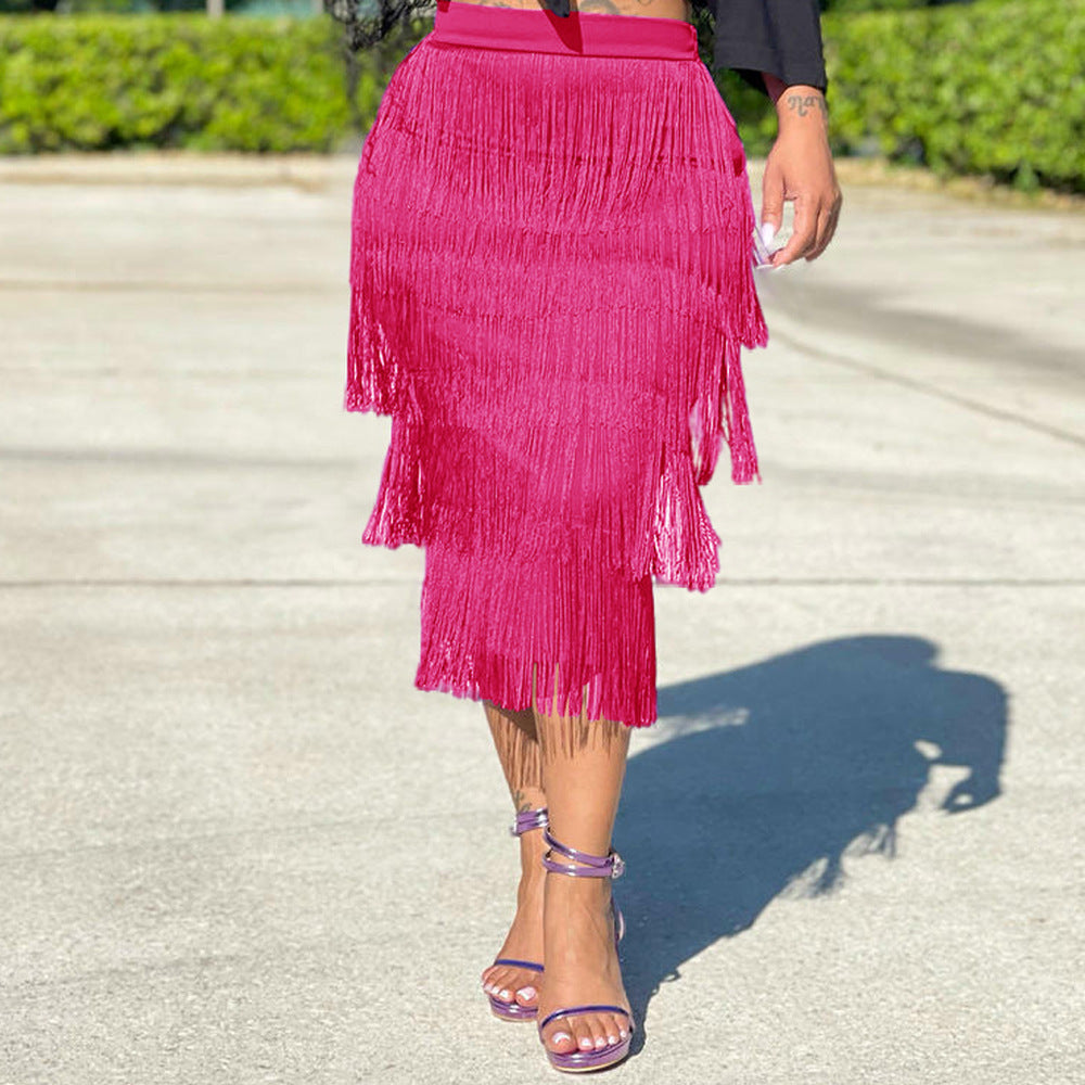 Tassel Mid-Length Skirt